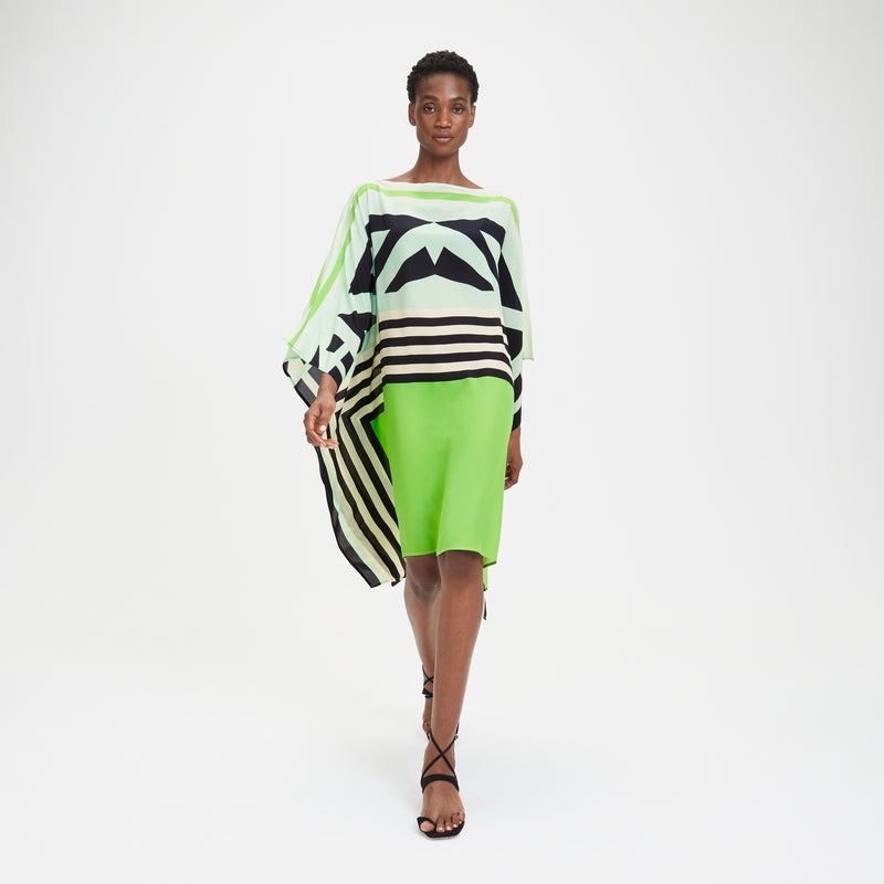 Louisa Parris Honeydew Short Scarf Dress