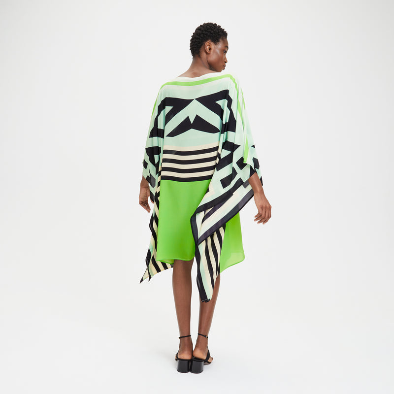 Louisa Parris Honeydew Short Scarf Dress