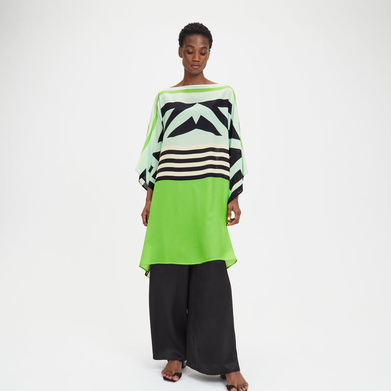 louisa parris Honeydew Short Scarf Dress