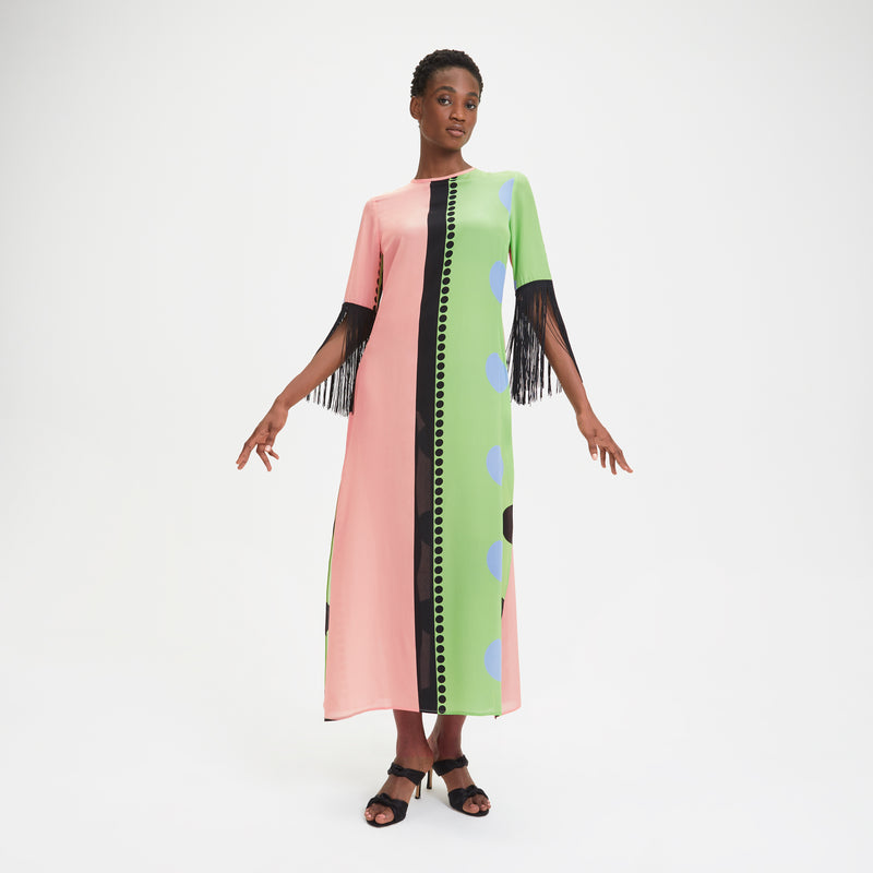 louisa parris Jacqueline Fringe Dress