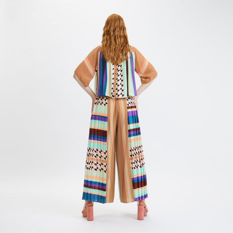 Louisa Parris Lotus Penzance Pleated Trouser