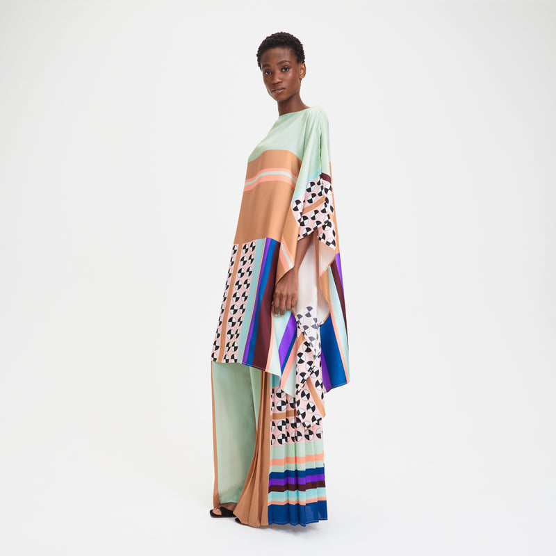 louisa parris Lotus Short Scarf Dress