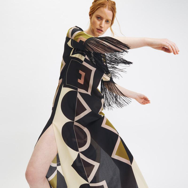 Louisa Parris Pampas Fringe Dress