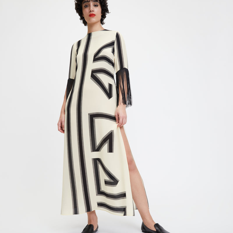 louisa parris Renzo Fringe Dress