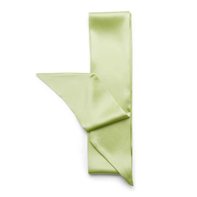 Louisa Parris Sea Foam Green Silk Satin Sash Belt