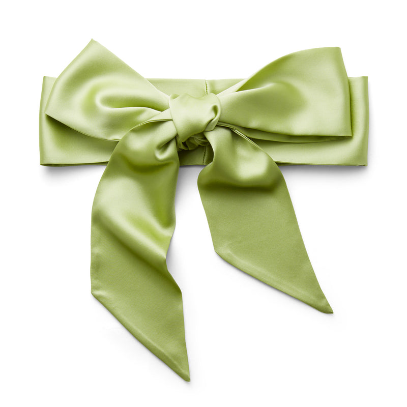 louisa parris Sea Foam Green Silk Satin Sash Belt