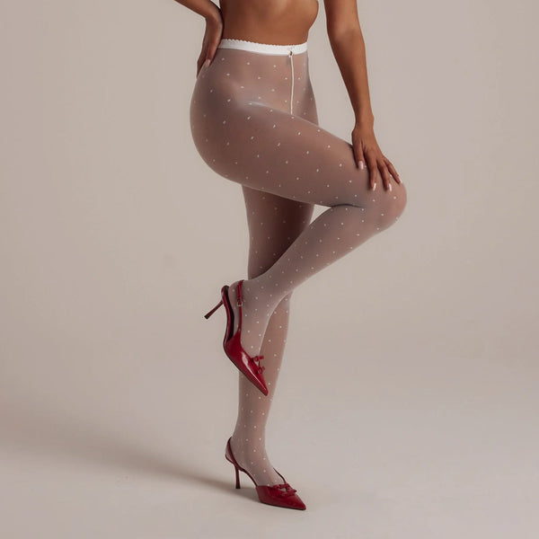 lounge underwear Adelyn Intimates Sheer Tights - White