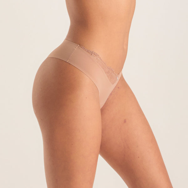 Lounge Underwear Anti-Gravity Brazilian Briefs - Honey