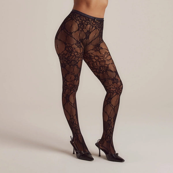 Lounge Underwear Brianna Intimates Sheer Tights - Black