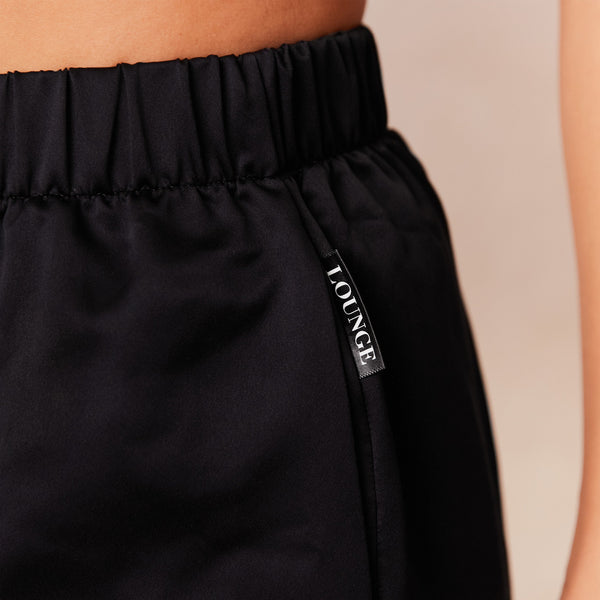 Lounge Underwear Classic Satin Pyjama Bottoms - Black