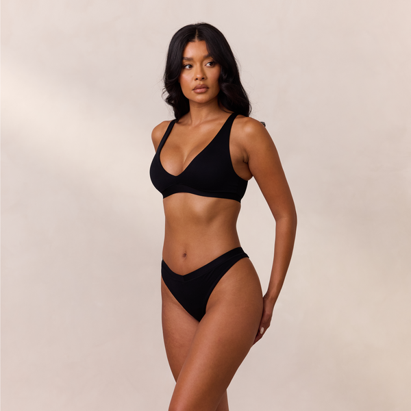 Lounge Underwear Everyday Comfort Triangle Bra - Black