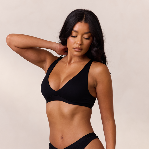 lounge underwear Everyday Comfort Triangle Bra - Black