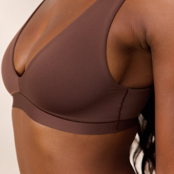 lounge underwear Everyday Comfort Triangle Bra - Cocoa