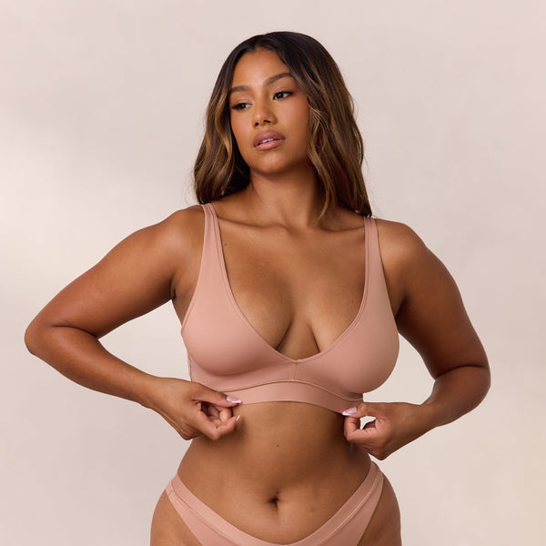 lounge underwear Everyday Comfort Triangle Bra - Honey