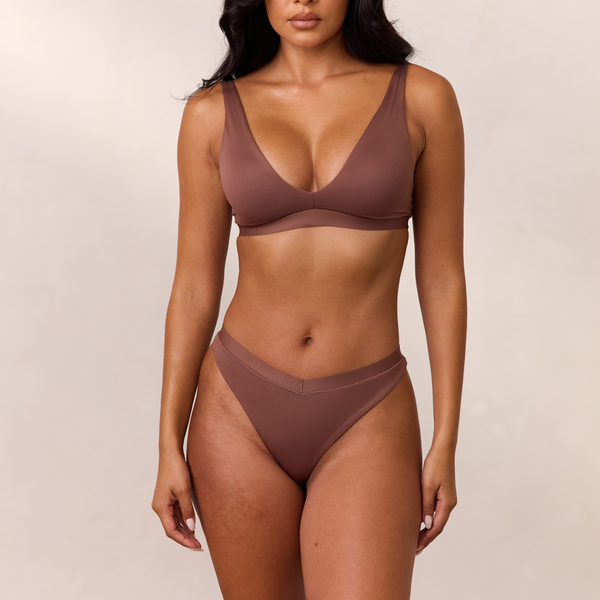 lounge underwear Everyday Comfort Triangle Bra - Nutmeg