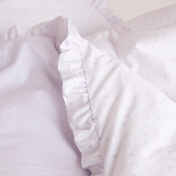 Lounge Underwear Frill Edge Duvet Cover - Lilac Floral