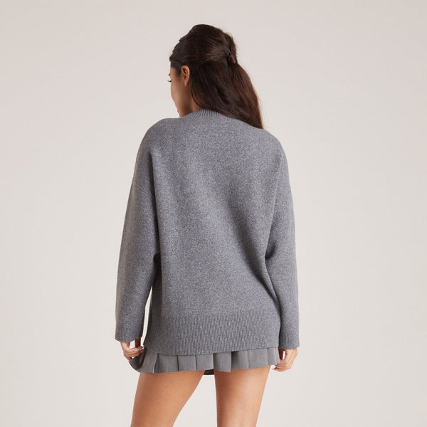 Lounge Underwear Lounge Knitted Crew Neck Jumper - Grey