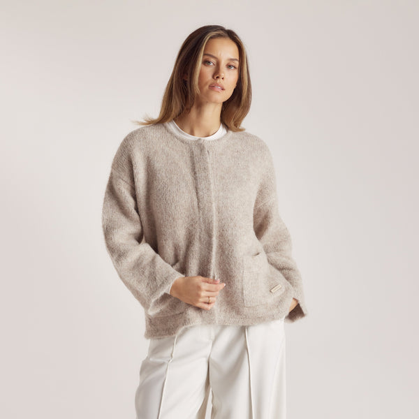 Lounge Underwear Alpaca Blend Jacket - Mink
