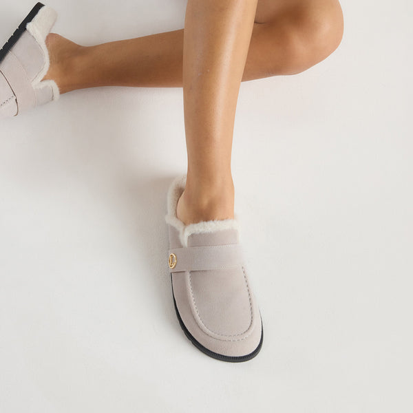 lounge underwear Amara Mules - Light Grey