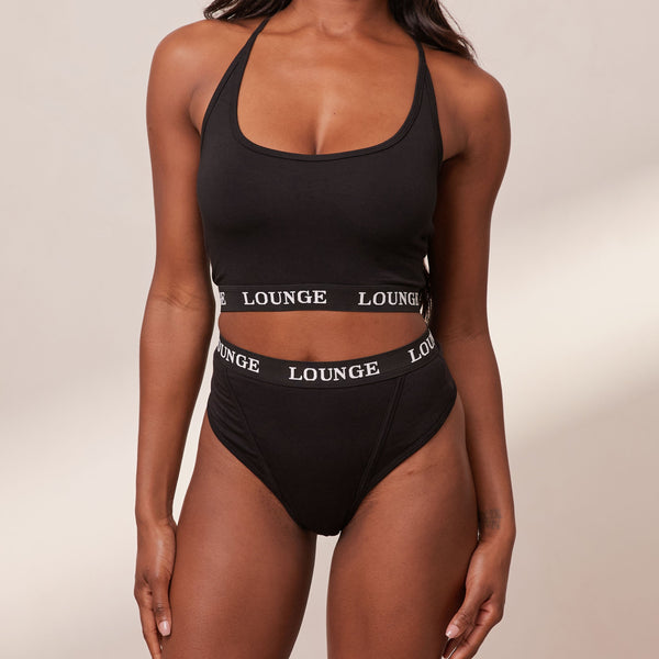 Lounge Underwear Bamboo Basic Bralette - Black