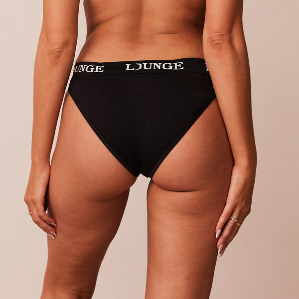 lounge underwear Bamboo Triangle Briefs - All Black