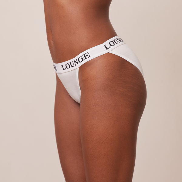 Lounge Underwear Bamboo Triangle Briefs - All White
