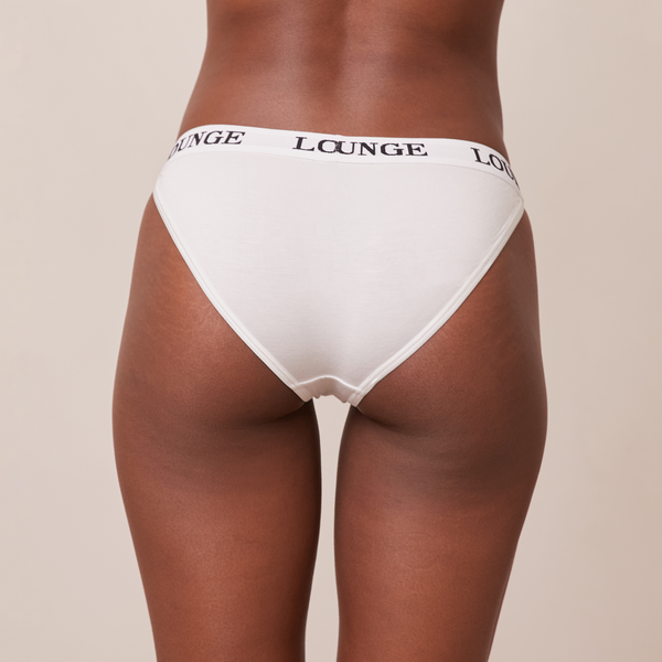 lounge underwear Bamboo Triangle Briefs - All White