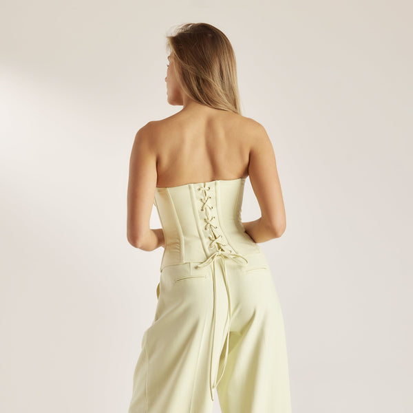 lounge underwear Bandeau Corset Top - Buttermilk