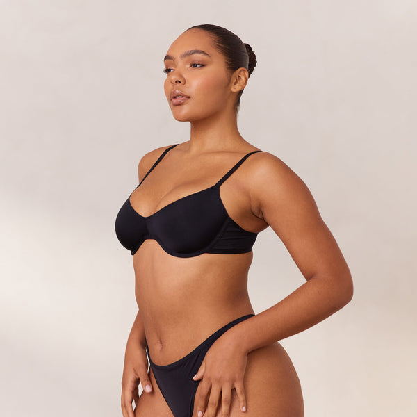 Lounge Underwear Barely There Plunge Bra - Black