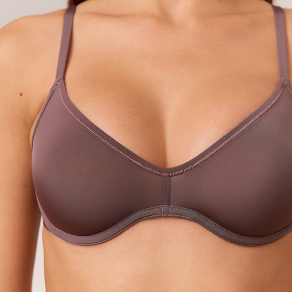 Lounge Underwear Barely There Plunge Bra - Damson