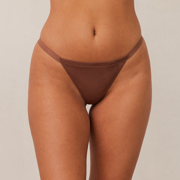 lounge underwear Basic G-Strings (3 Pack) - Chestnut