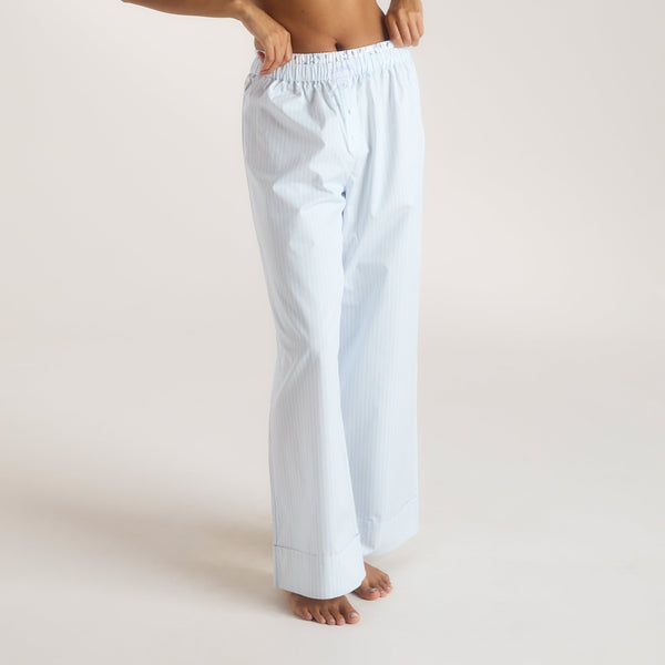 Lounge Underwear Bloom & Stripe Pyjama Bottoms - Blue