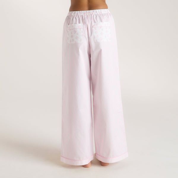 lounge underwear Bloom & Stripe Pyjama Bottoms - Pink