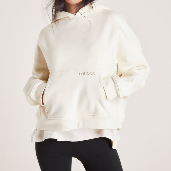 Lounge Underwear Boxy Hoodie - Tofu