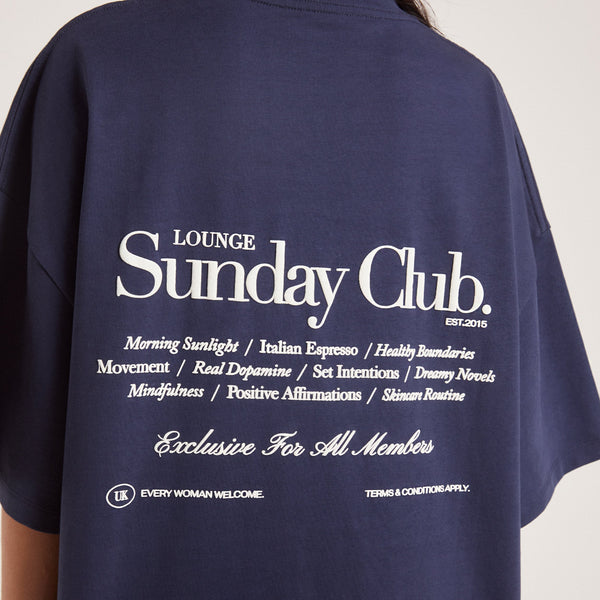 Lounge Underwear Boxy T-Shirt - Ink Blue