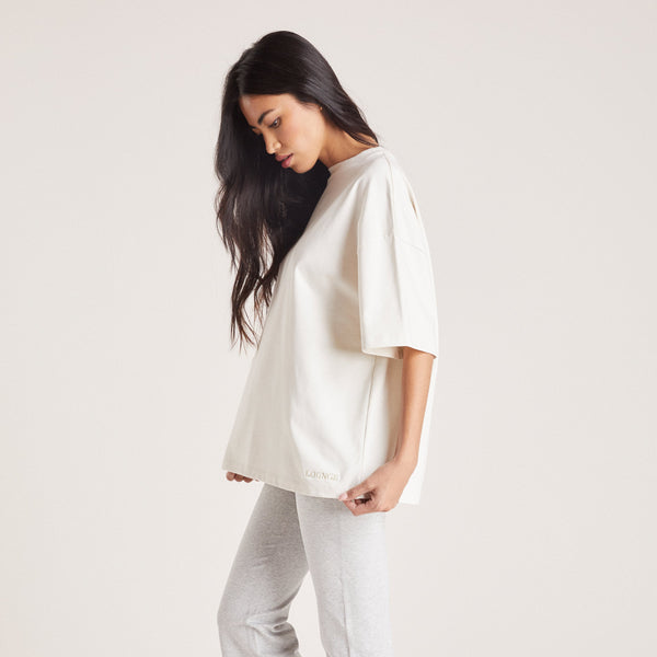 Lounge Underwear Boxy T-Shirt - Tofu