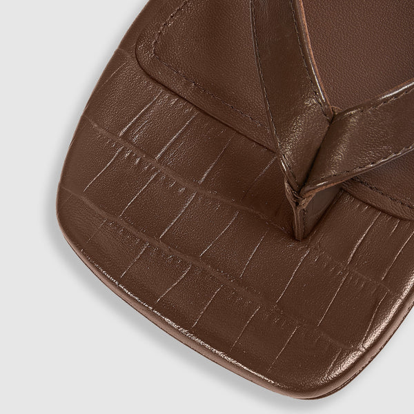 Lounge Underwear Brielle Flip Flops - Chocolate