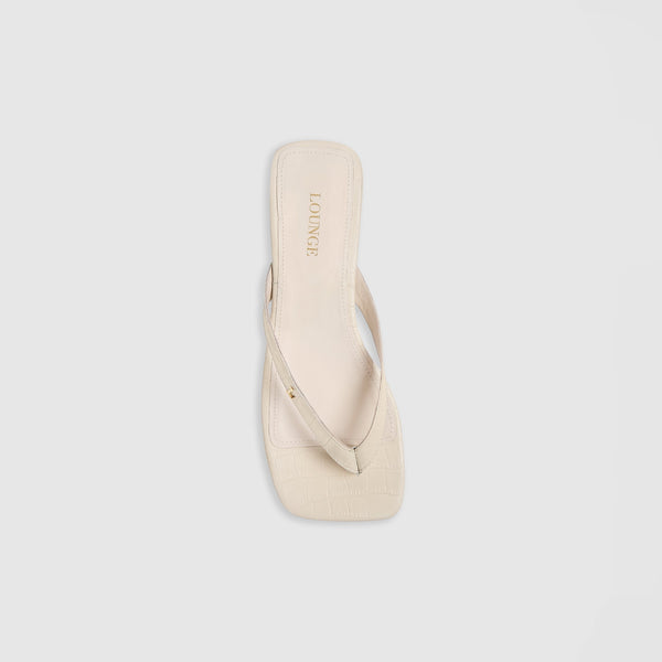 lounge underwear Brielle Flip Flops - Cream