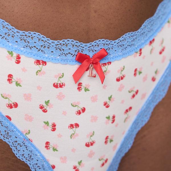 Lounge Underwear Cherry Print Thongs (3 Pack) - Multi
