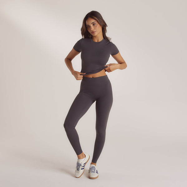 Lounge Underwear Classic Fitted Top - Ash Grey