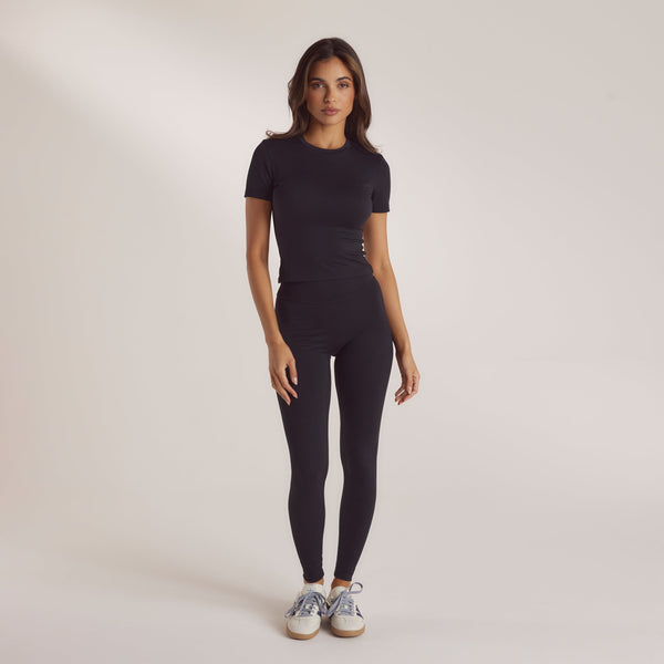 Lounge Underwear Classic Fitted Top - Black