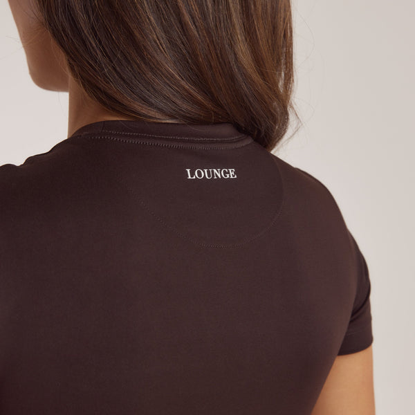 Lounge Underwear Classic Fitted Top - Coffee Bean