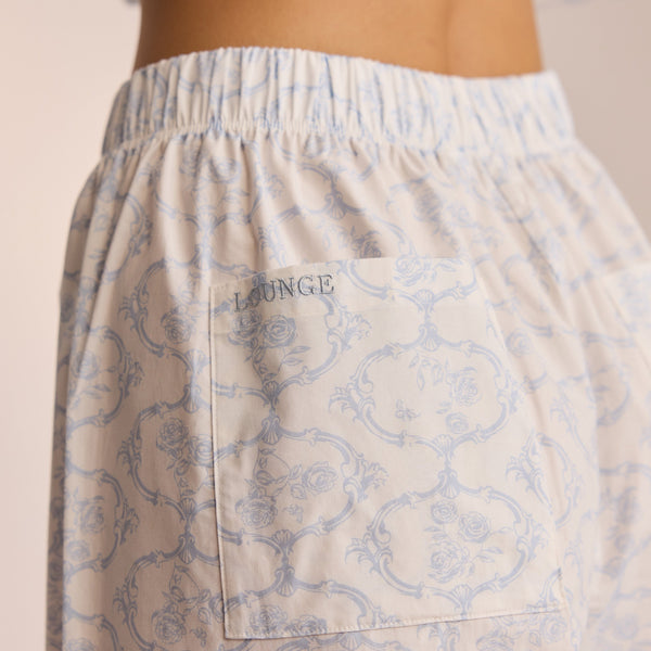 lounge underwear Cotton Pyjama Bottoms - Blue