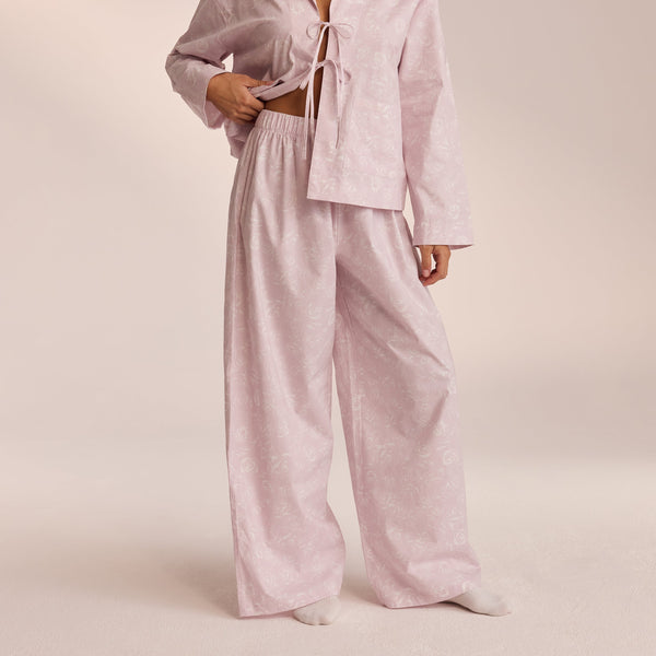 Lounge Underwear Cotton Pyjama Bottoms - Lilac