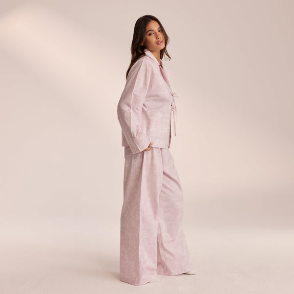 lounge underwear Cotton Pyjama Bottoms - Lilac