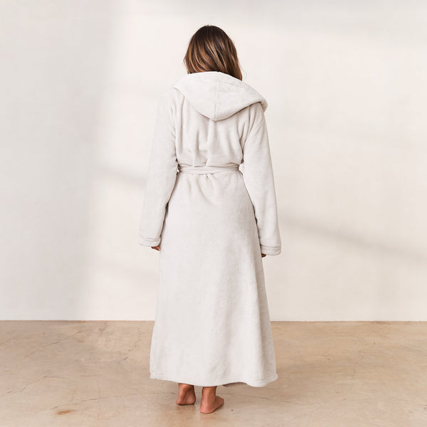 Lounge Underwear Cuddle Me Dressing Gown - Pearl