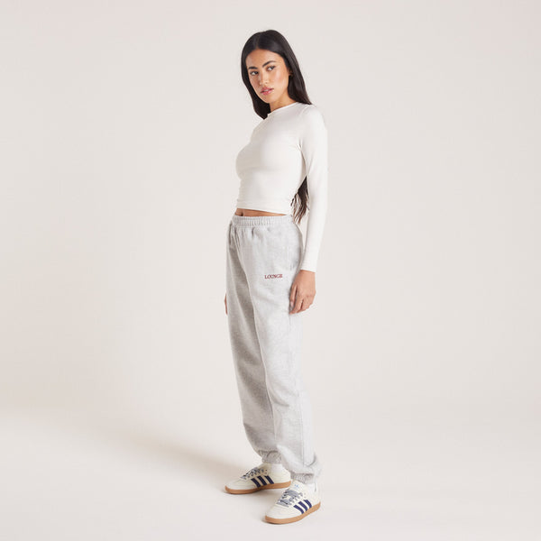 Lounge Underwear Cuffed Joggers - Grey Marl