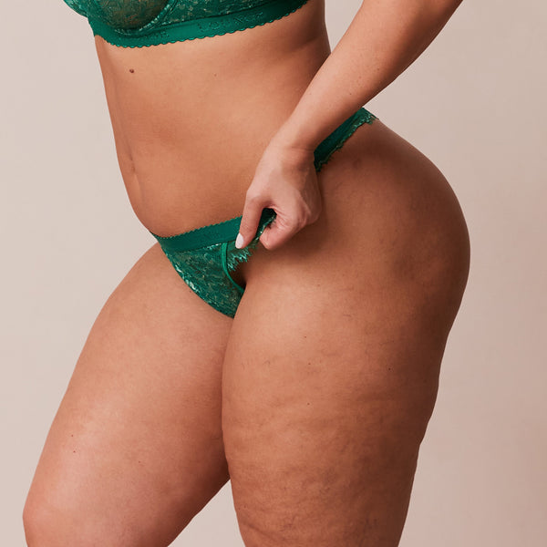 Lounge Underwear Desire Thong - Emerald