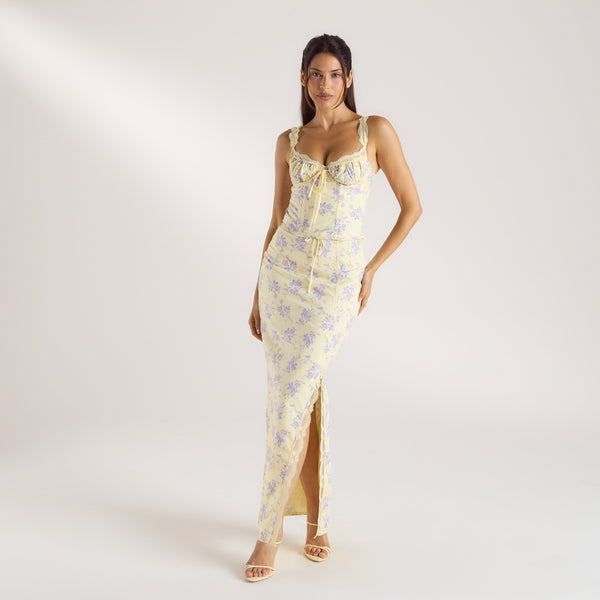 Lounge Underwear Eledora Corset Top - Yellow