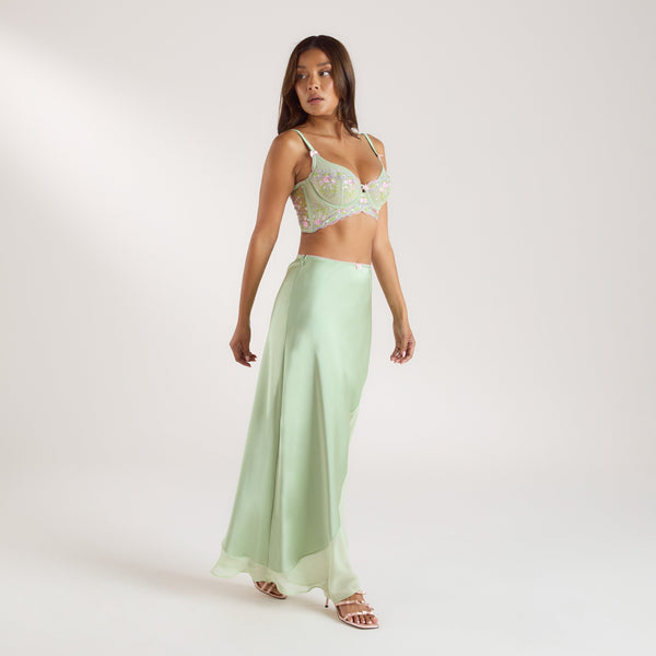 Lounge Underwear Elyssia Longline Bra (set) - Green
